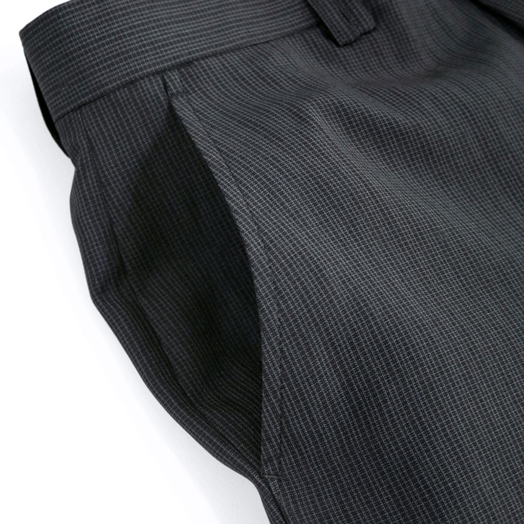 ZENO傑諾-經典條紋平面西裝褲-黑色-4