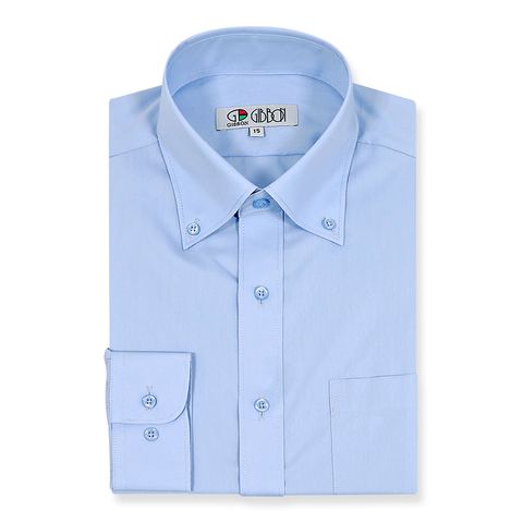 GIBBON吉朋-經典紳士素面長袖襯衫-質感藍-2