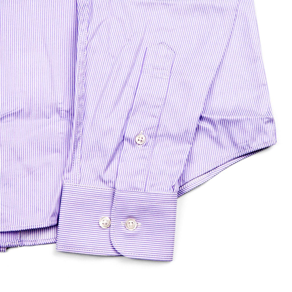 GIBBON吉朋-嚴選商務條紋長袖襯衫-紫色-5