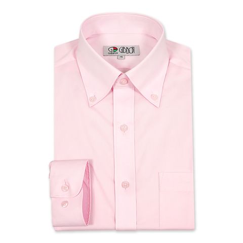 GIBBON吉朋-彈性棉柔長袖襯衫-粉色-2