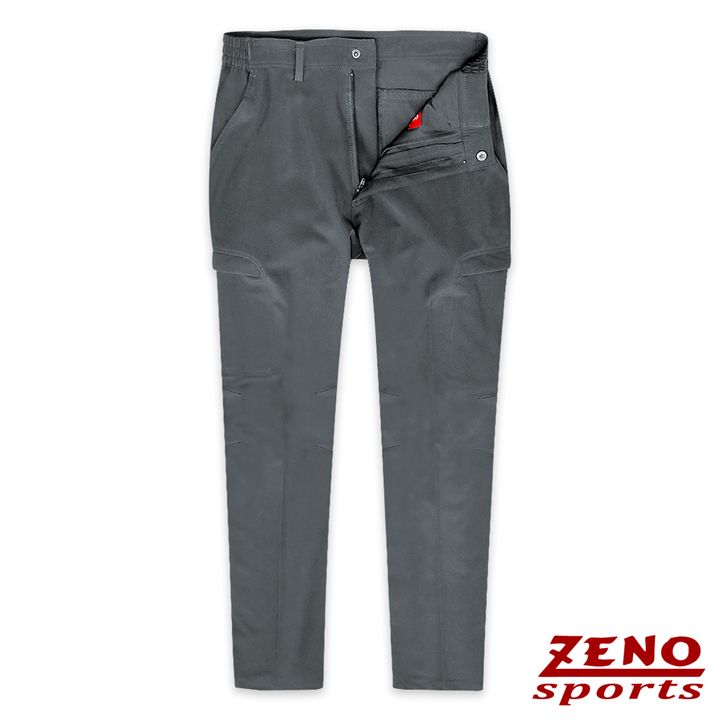 ZENO 吸濕排汗防曬四面彈力長褲-灰色