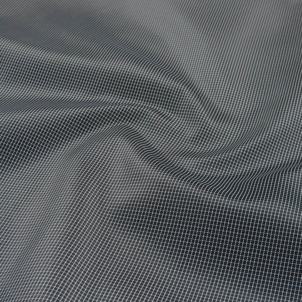 GIBBON吉朋-立領裝飾格紋透氣網輕薄夾克-灰格-4
