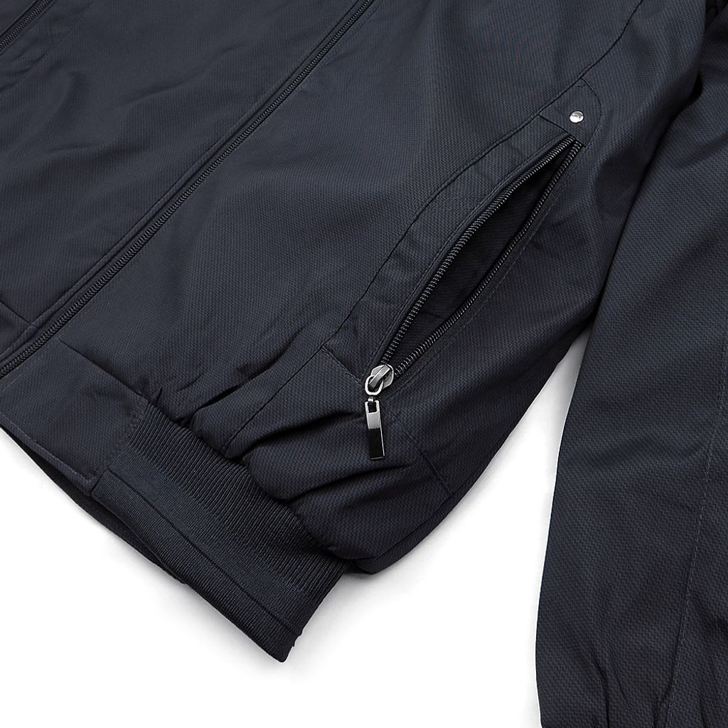 GIBBON 頂級手感內刷絨禦寒保暖休閒外套‧黑藍色-3