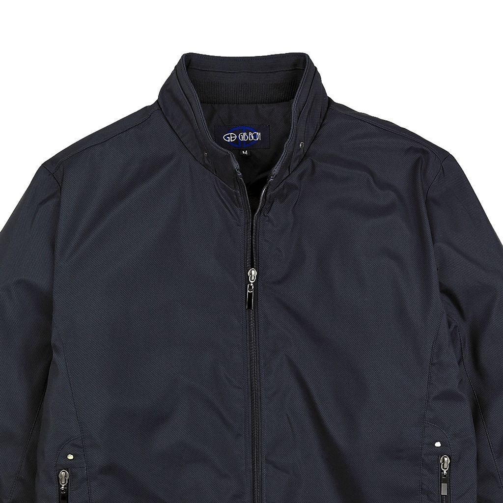 GIBBON 頂級手感內刷絨禦寒保暖休閒外套‧黑藍色-7