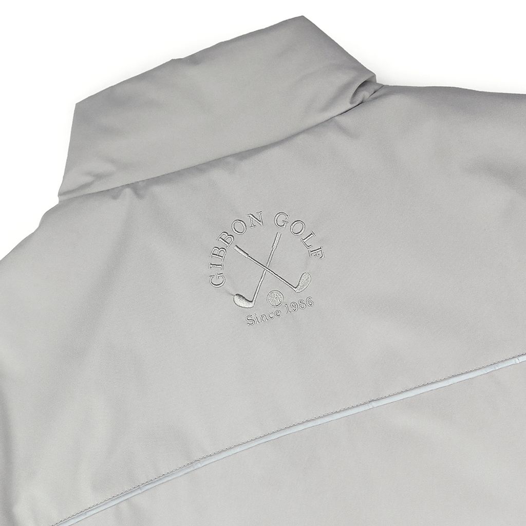 GIBBON 設計款輕暖立領鋪棉保暖外套/輕量科技棉外套‧雲灰色-4