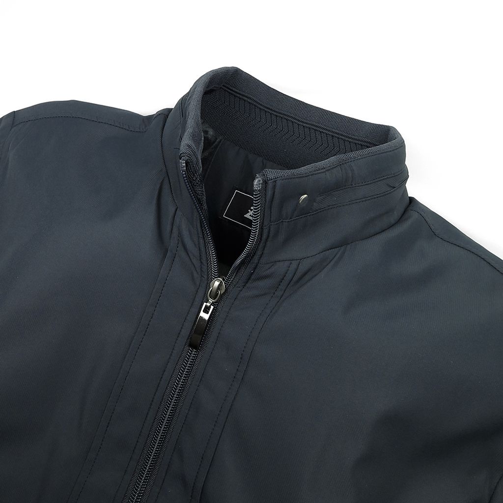 ZENO 極暖舒適內刷絨蓄熱保暖休閒外套‧黑灰色-4