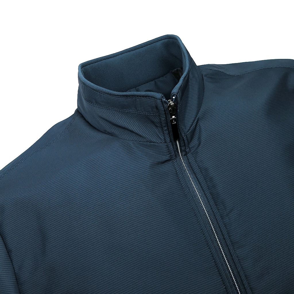 ZENO 極暖舒適內刷絨蓄熱保暖休閒外套‧海藍色-5