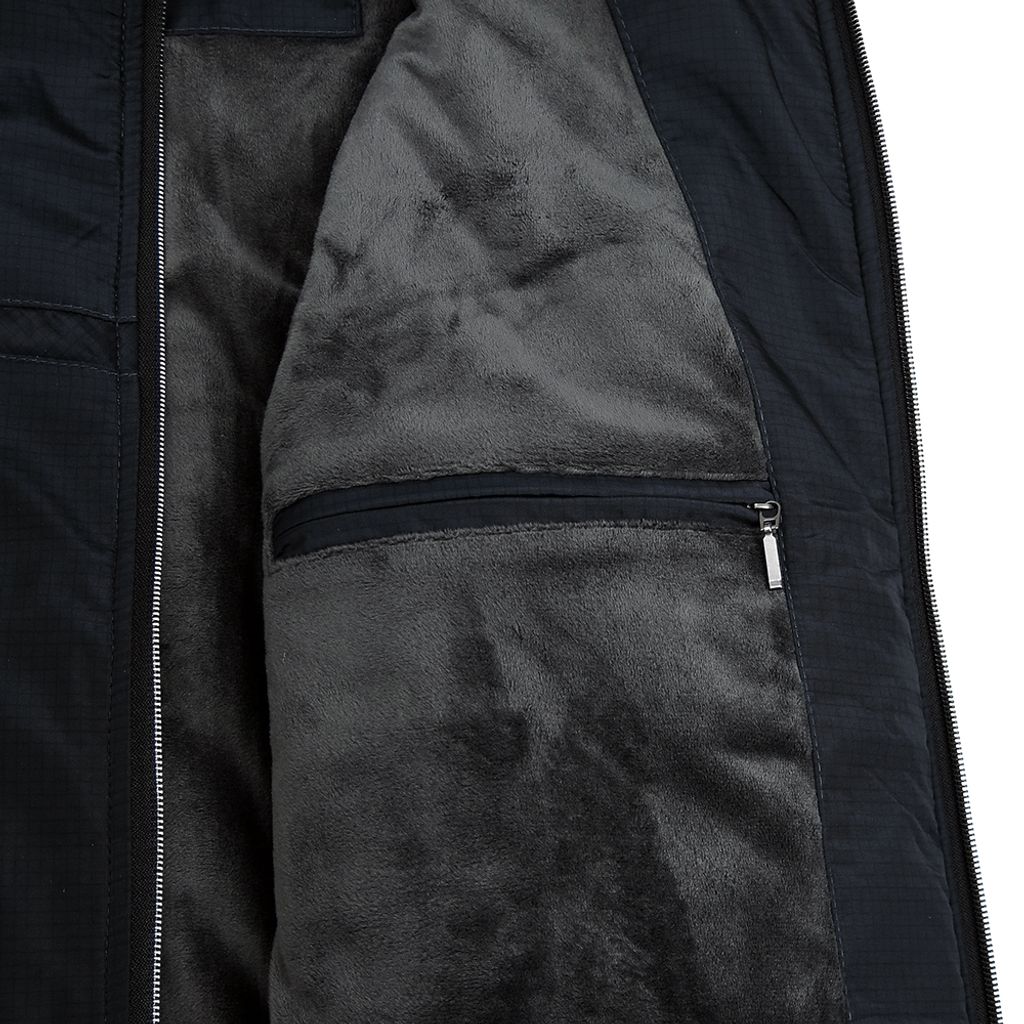 GIBBON 頂級厚暖內刷絨保暖鋪棉背心 經典格紋款 黑藍/灰綠/酒紅-3