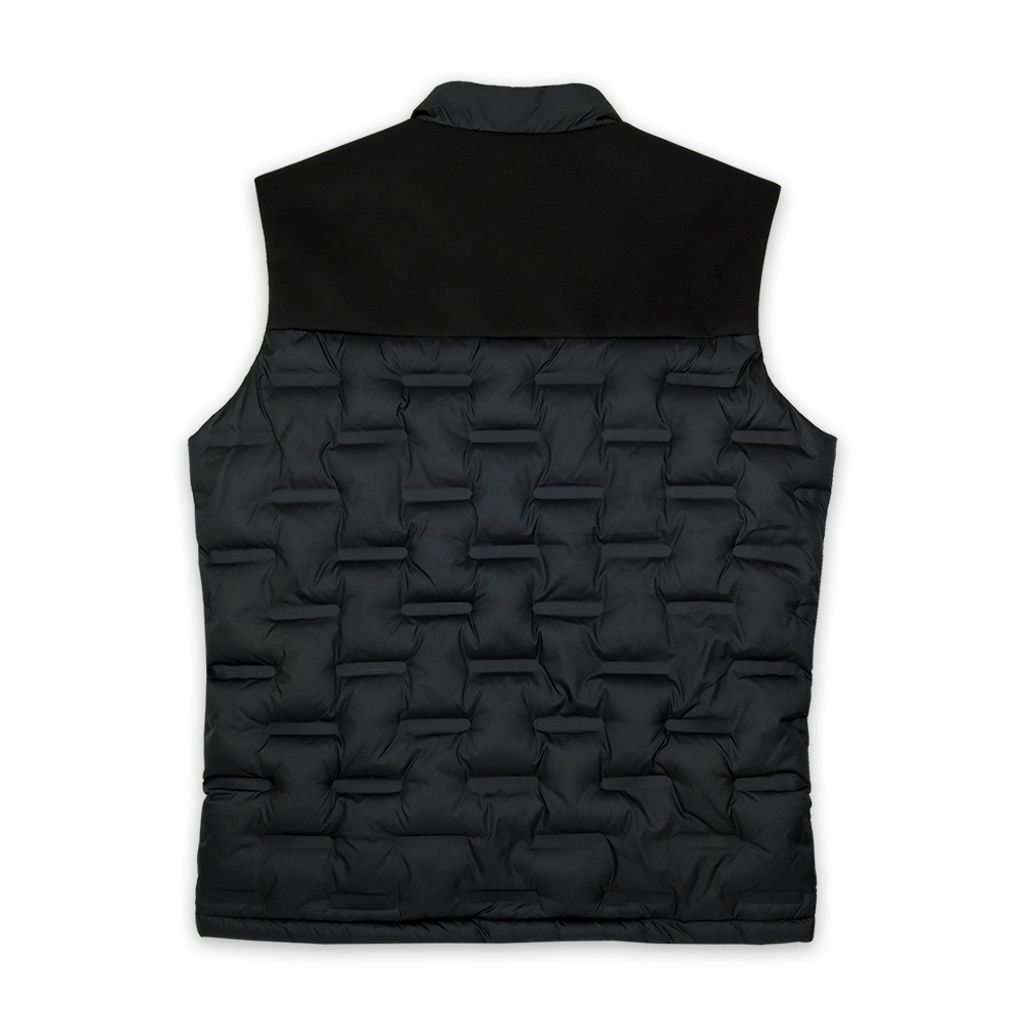ZENO 太空棉輕暖時尚保暖鋪棉背心 限量設計款 經典黑-7