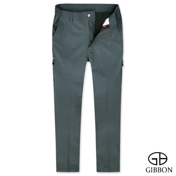 GIBBON 防潑水吸排鬆緊機能長褲-二色