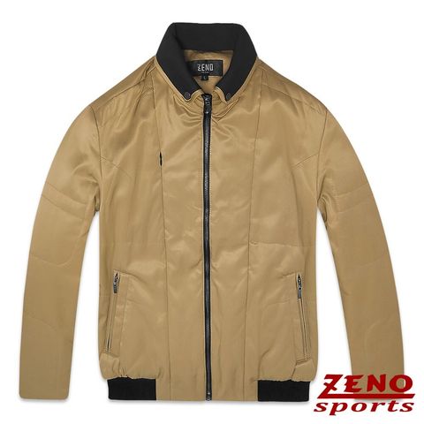 ZENO 韓風潮流保暖鋪棉外套‧卡其