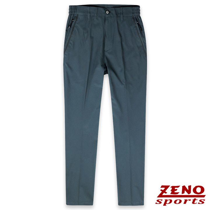 ZENO 四面彈抗皺輕量機能長褲-深灰