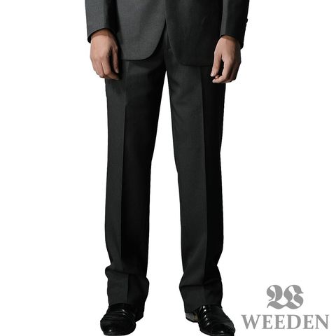WEEDEN 奈米科技竹炭機能平面西褲‧灰藍條