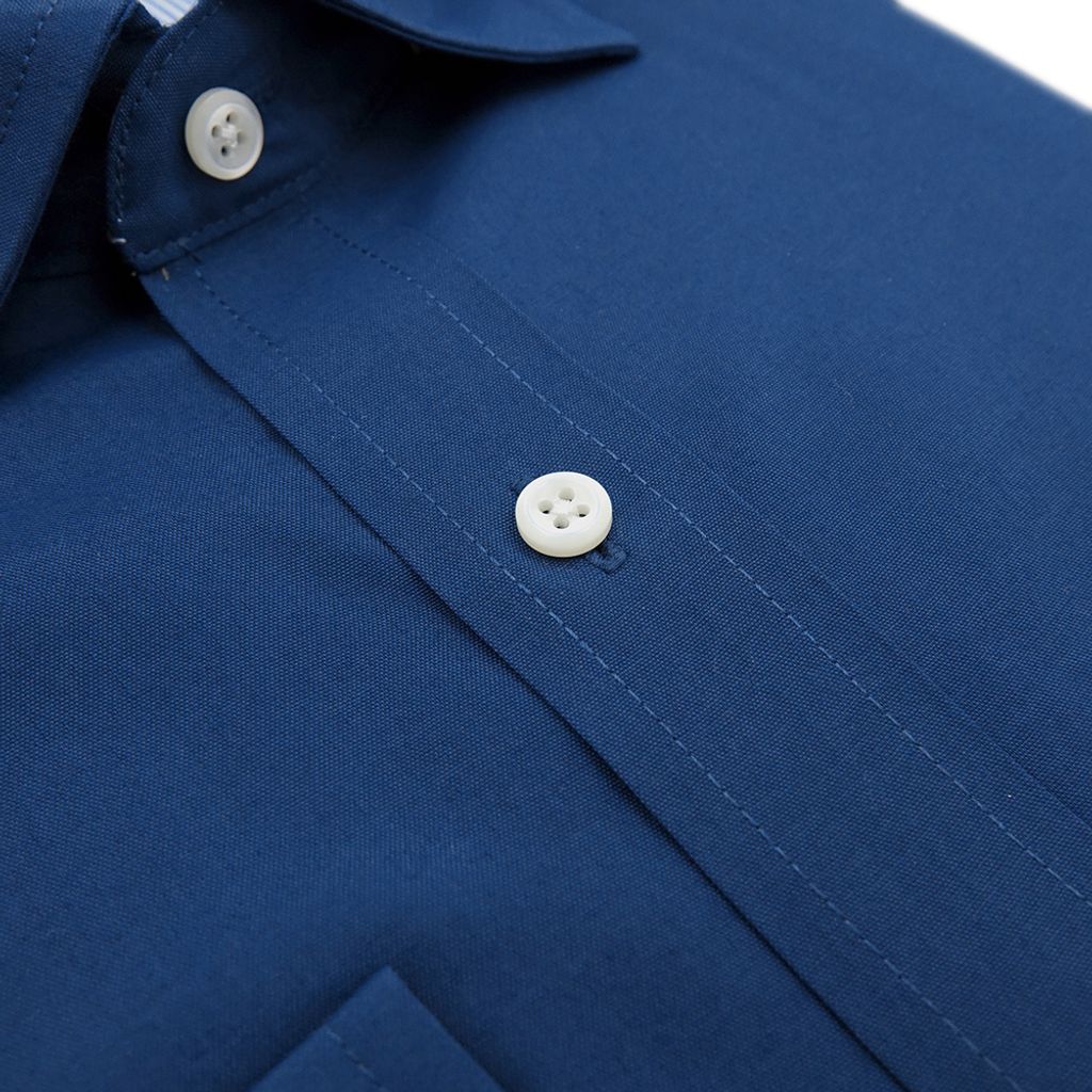 6-GIBBON吉朋-商務紳士素面彈性長袖襯衫‧深藍