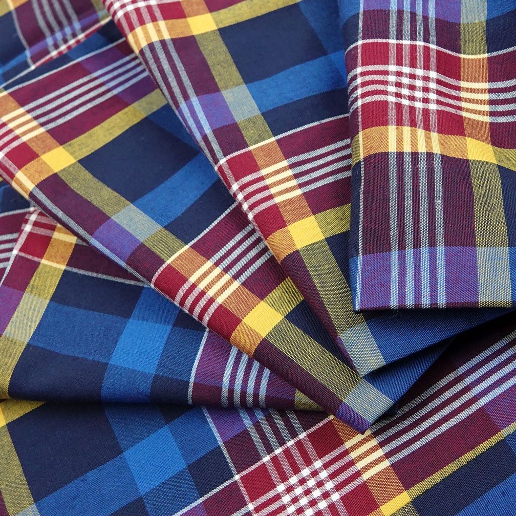 8-GIBBON吉朋-英倫風撞色格紋休閒長袖襯衫‧紅藍格