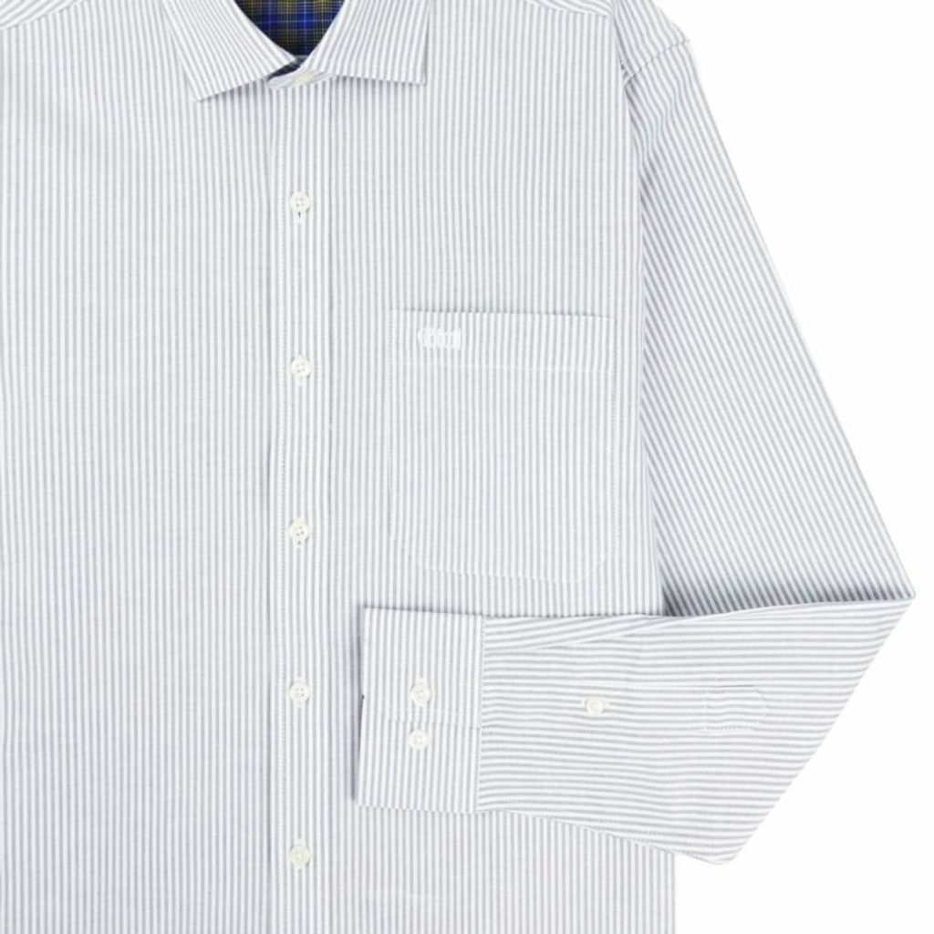 5-GIBBON吉朋-英倫風休閒彈性牛津長袖襯衫‧灰色