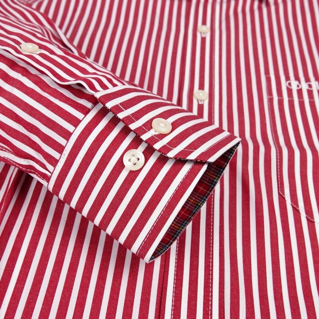 7-GIBBON吉朋-經典粗條紋休閒長袖襯衫‧二色