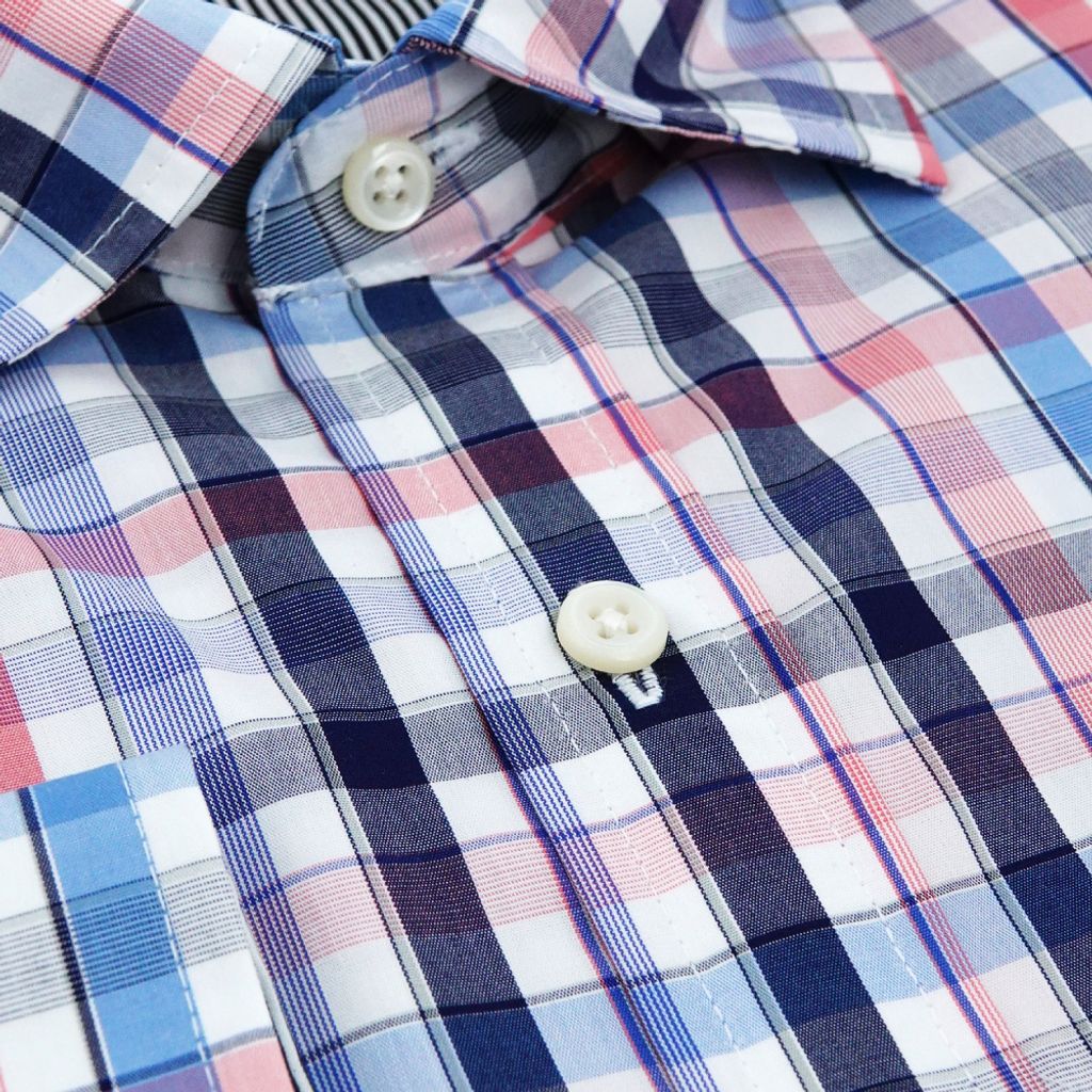 6-GIBBON吉朋-清新格紋純棉休閒長袖襯衫‧二色