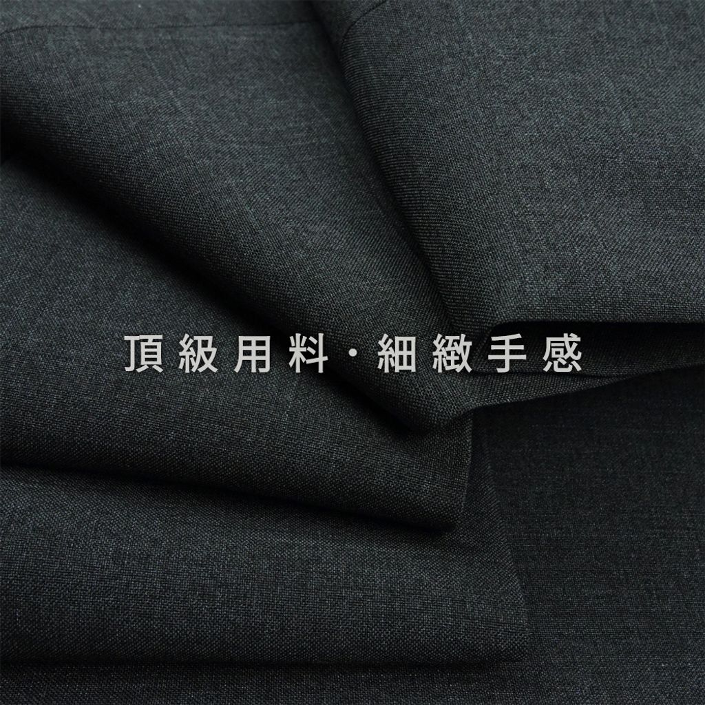 8-GIBBON吉朋 大尺碼時代紳士 舒適打摺款 商務西裝褲 深灰十字紋 星幕藍 永夜黑