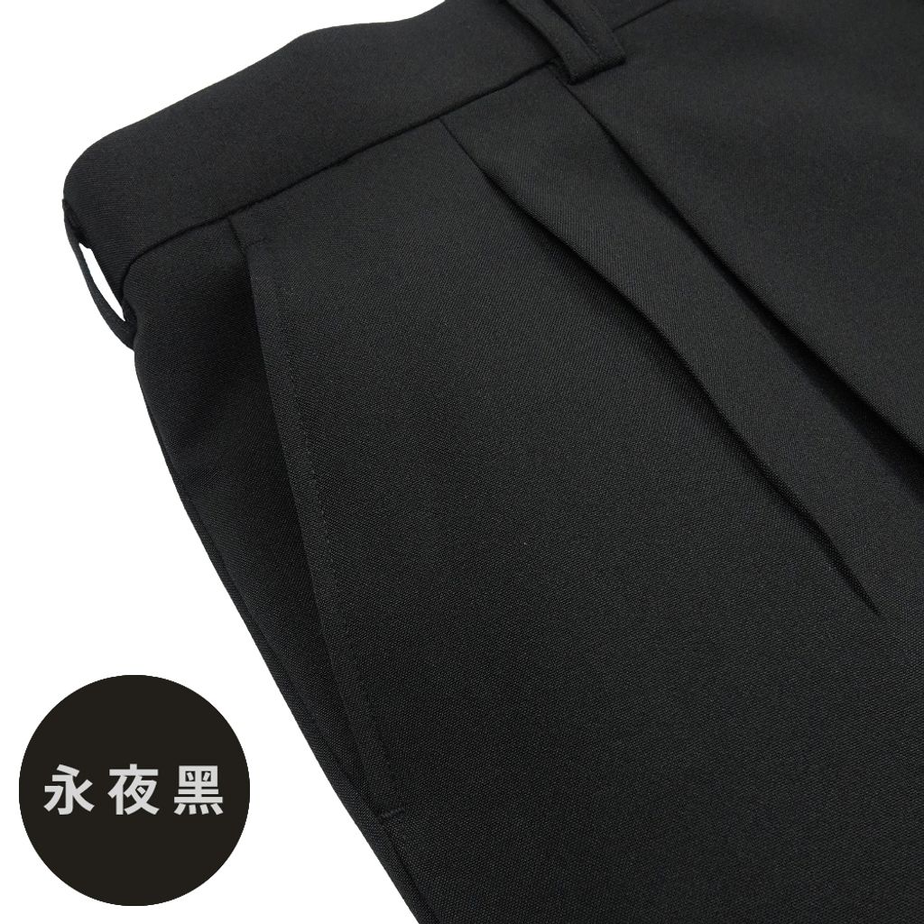 4-GIBBON吉朋 大尺碼時代紳士 舒適打摺款 商務西裝褲 深灰十字紋 星幕藍 永夜黑