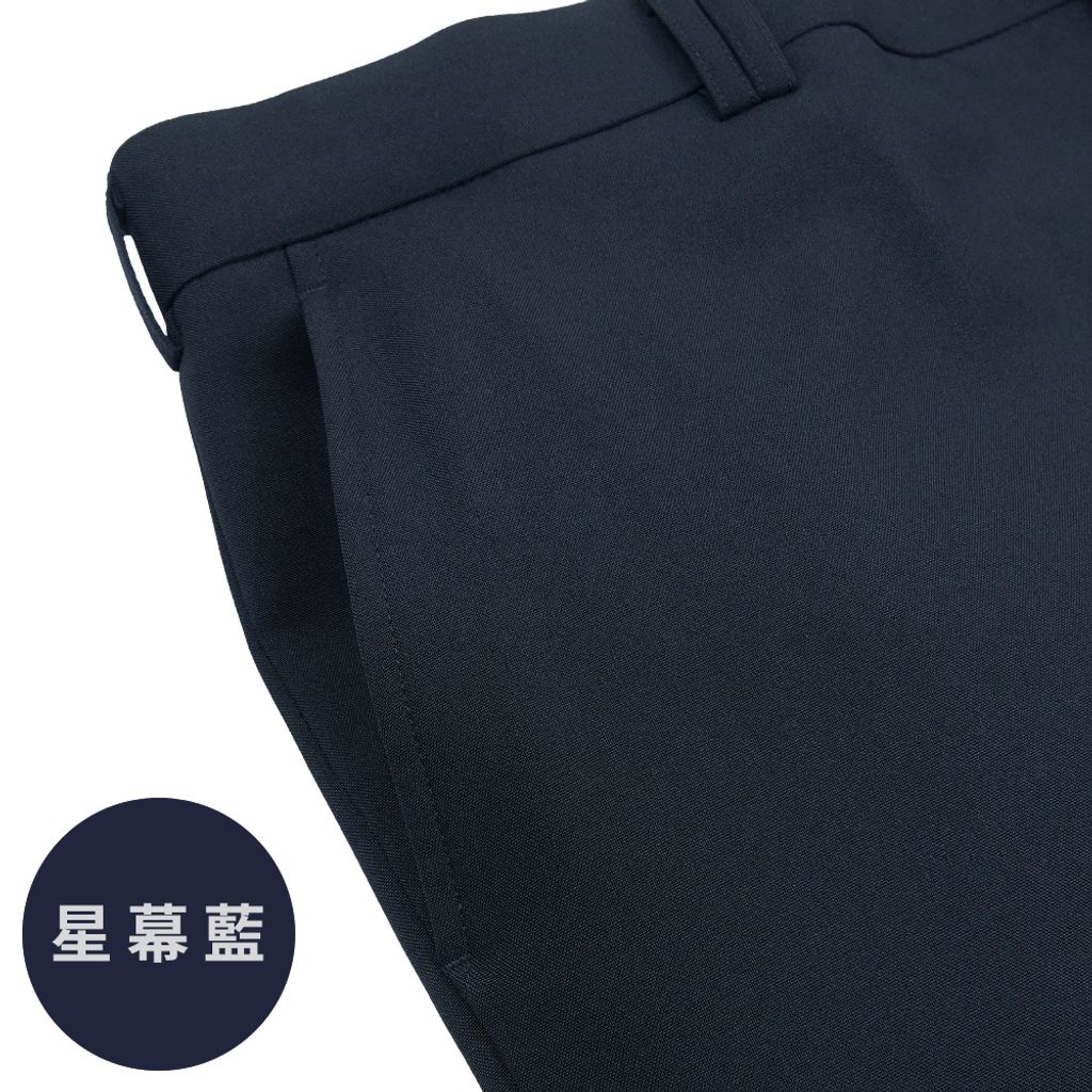 3-GIBBON吉朋 大尺碼極簡紳士 修身平口款 商務西裝褲 深灰十字紋 星幕藍 永夜黑