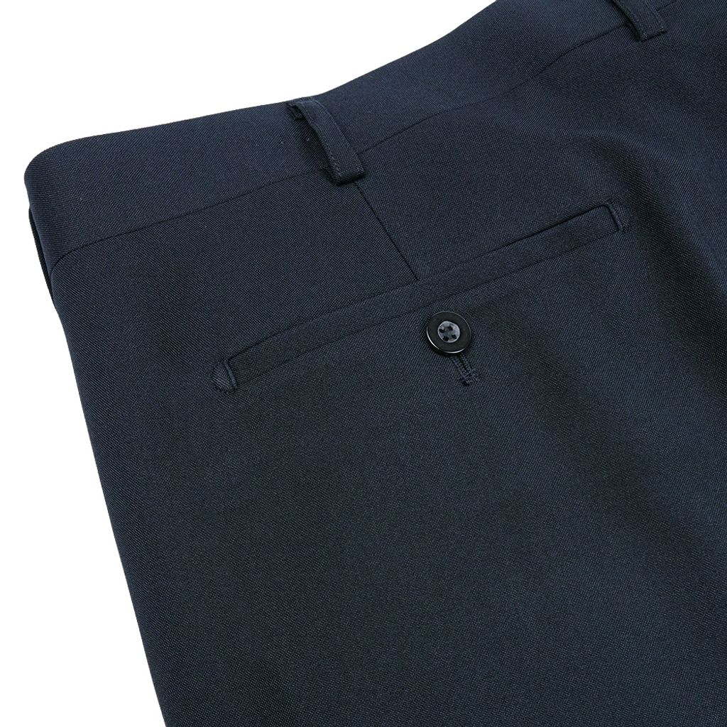 5-GIBBON吉朋 大尺碼極簡紳士 修身平口款 商務西裝褲 深灰十字紋 星幕藍 永夜黑