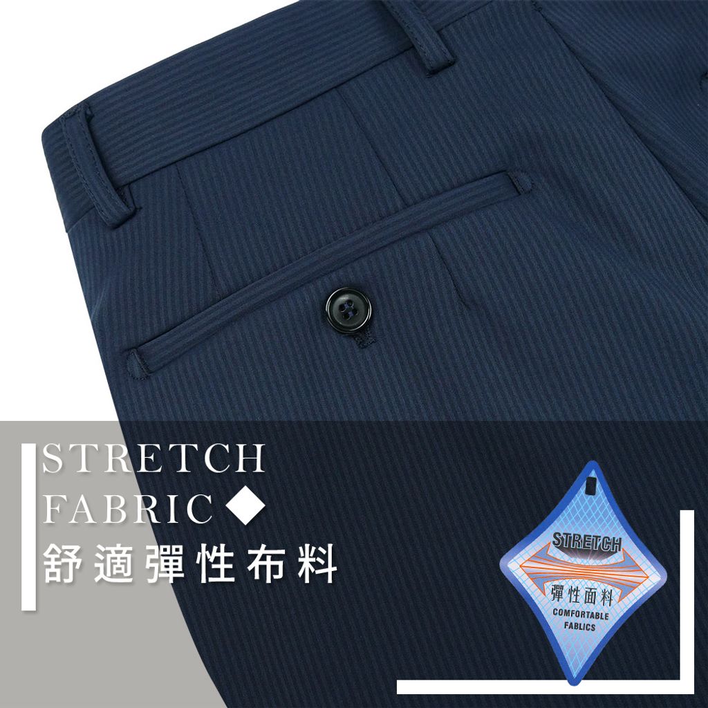 GIBBON吉朋-暖感厚質內刷毛 舒適打摺款 保暖商務西裝褲(四款任選)-3