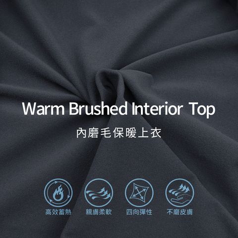 GIBBON吉朋-極暖感 高效蓄熱MICRO內磨毛 四向彈性舒適保暖衣 男款長袖POLO衫-2