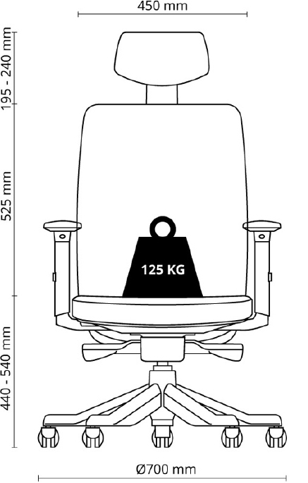 AIMIZON ANGGUN Office Chair Product size 1 AIMIZON ANGGUN Office Chair Product size 1