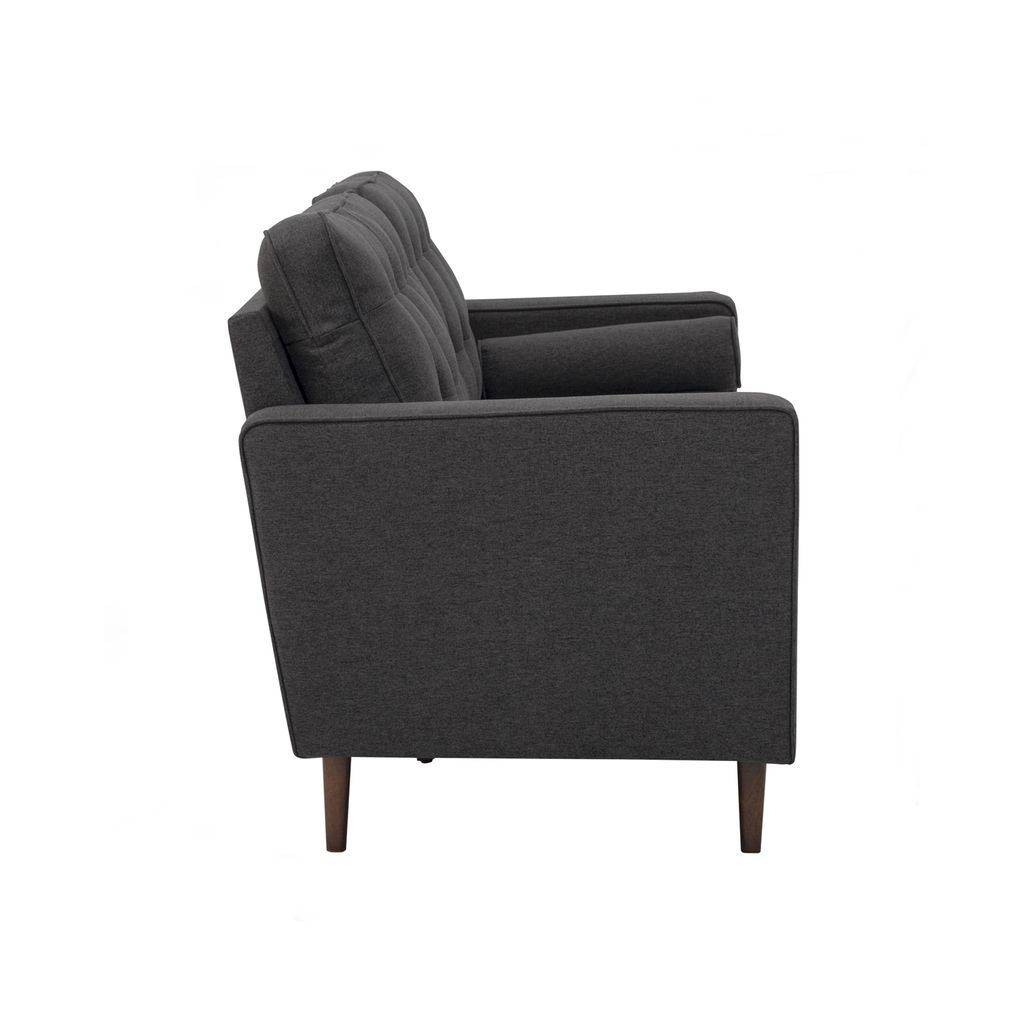 AIMIZON Suyci 3 seater sofa in Cocoa colour leg, Seal colour Dimity fabric body