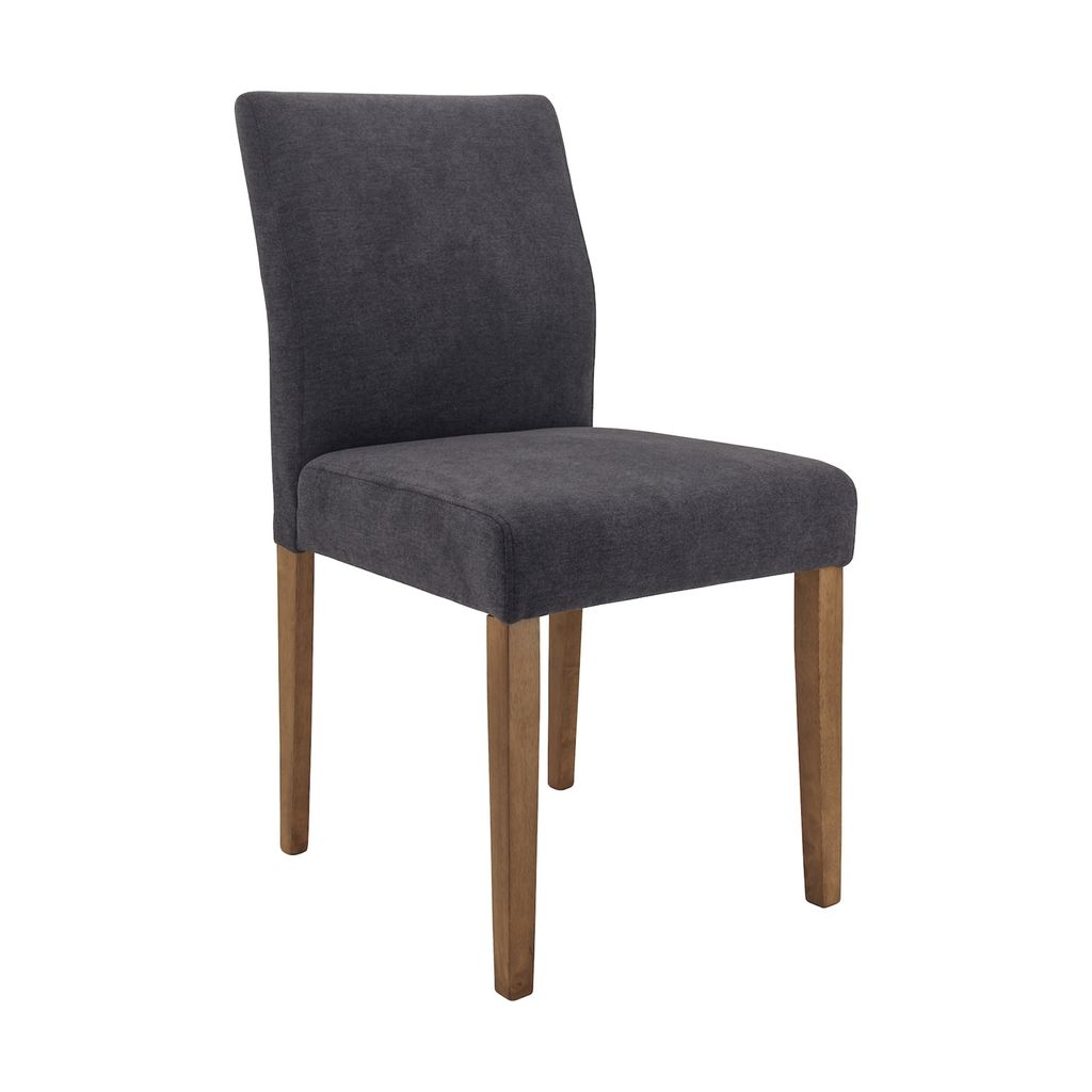 AIMIZON Medii dining chair in Cocoa colour, Seal colour Welkin fabric