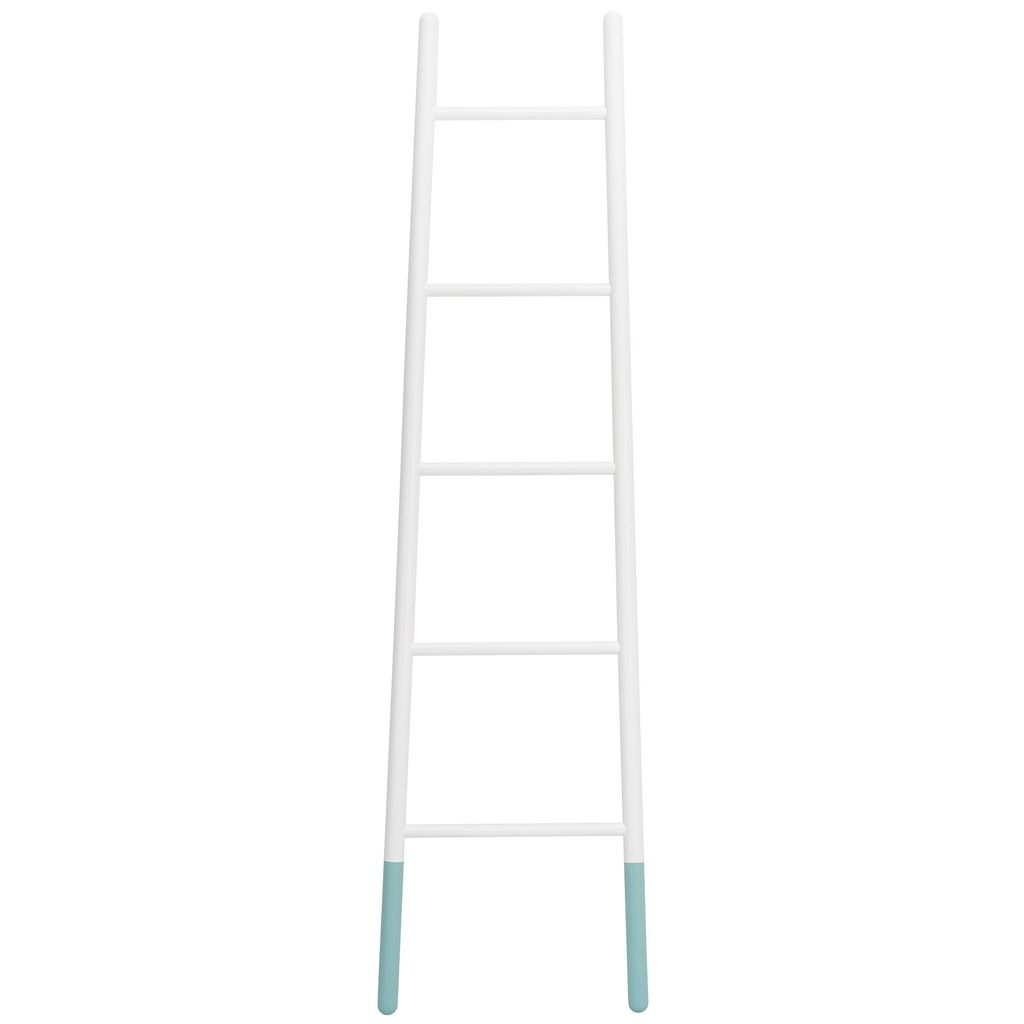 AIMIZON Nycruft ladder hanger in White Lacquered and Light Green Lacquered bottom