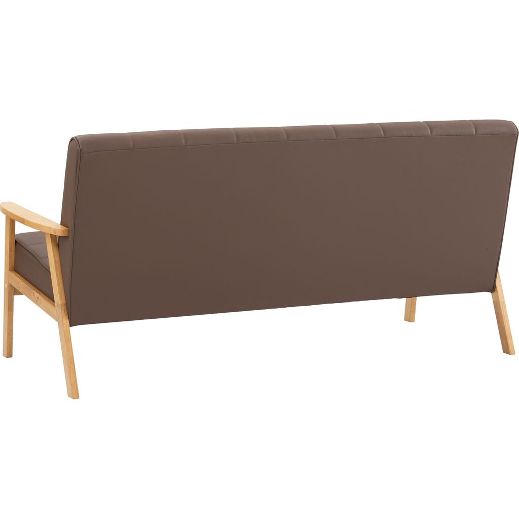 AIMIZON Ioeci  3 seater sofa in Natural colour, Mocha colour Vinyl