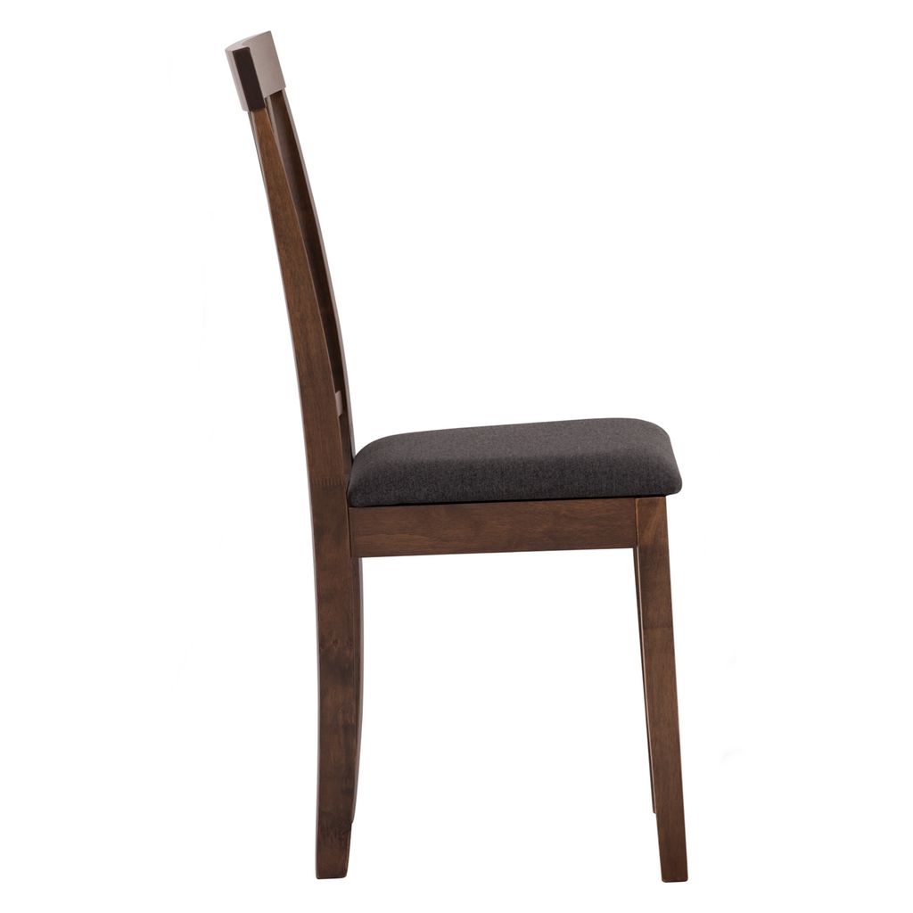 AIMIZON Nyle dining chair in Cocoa colour leg, Seal colour Dimity fabric