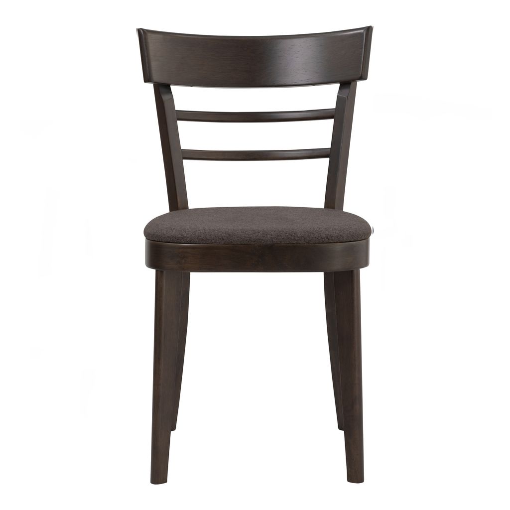 AIMIZON Oemod dining chair in Dark Chestnut colour leg, Chestnut colour Dimity fabric