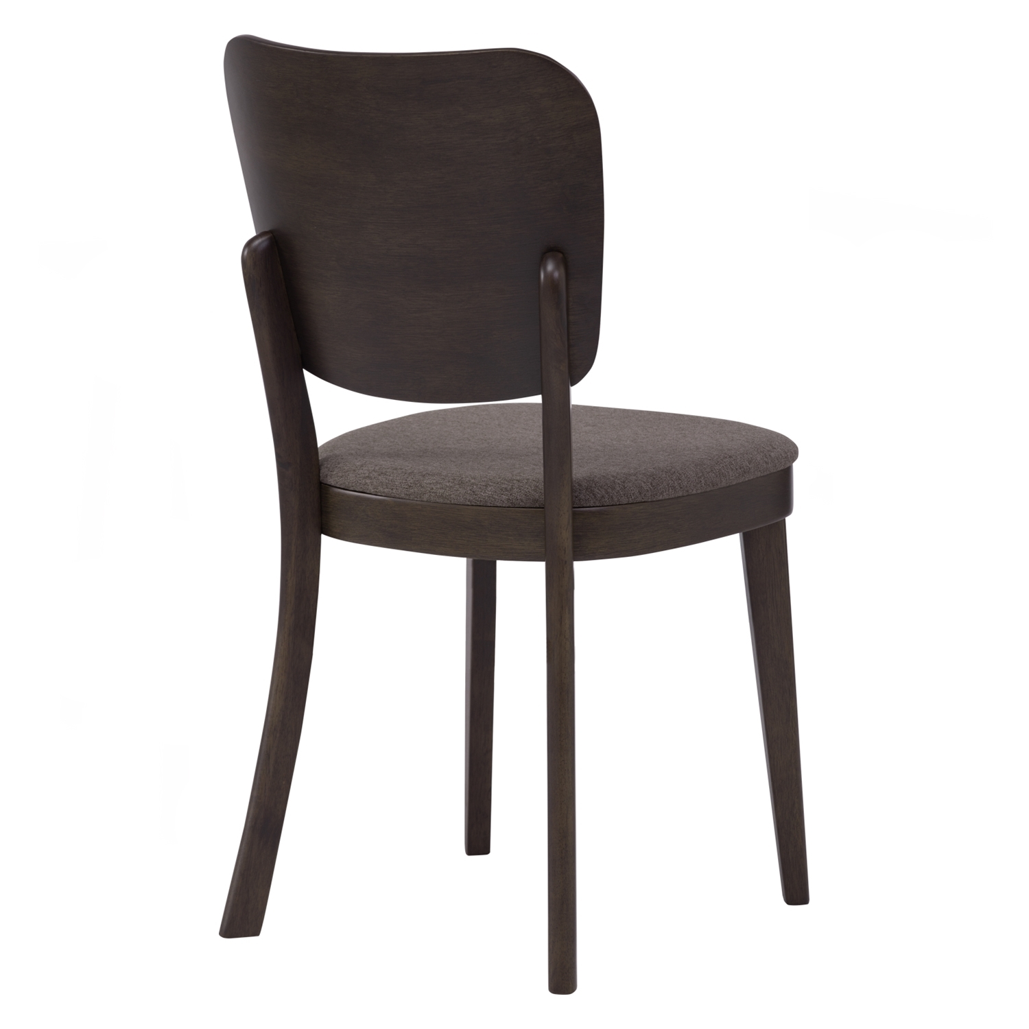 AIMIZON Civirly dining chair in Dark Chestnut colour leg, Chestnut colour Dimity fabric