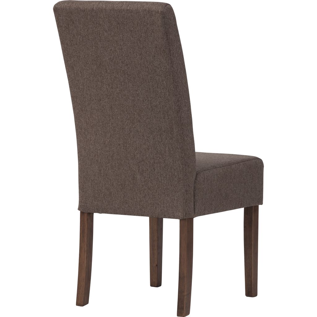 AIMIZON Niso dining chair in Cocoa colour leg, Chestnut colour Dimity fabric