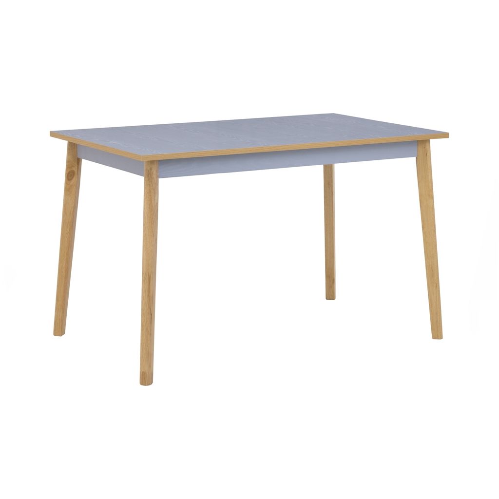 AIMIZON Uterk dining table in Natural colour leg, Blue colour top (T18mm)