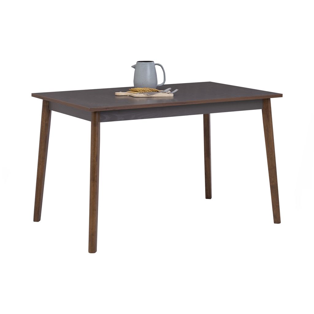 AIMIZON Uterk dining table in Cocoa colour leg, Dark Grey colour top (T18mm)