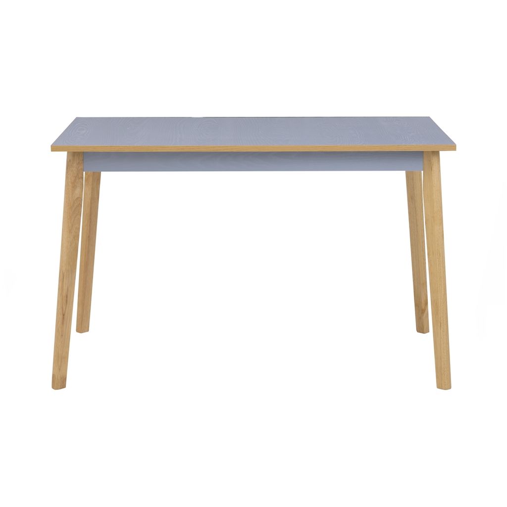 AIMIZON Uterk dining table in Natural colour leg, Blue colour top (T25mm)