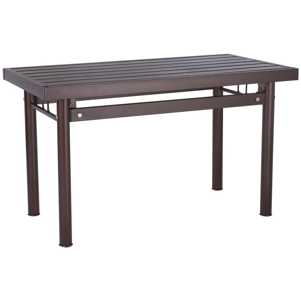 AIMIZON Iemode 1.1M outdoor metal table in Antique Brown colour