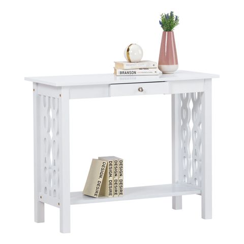 AIMIZON Flo console table in White colour