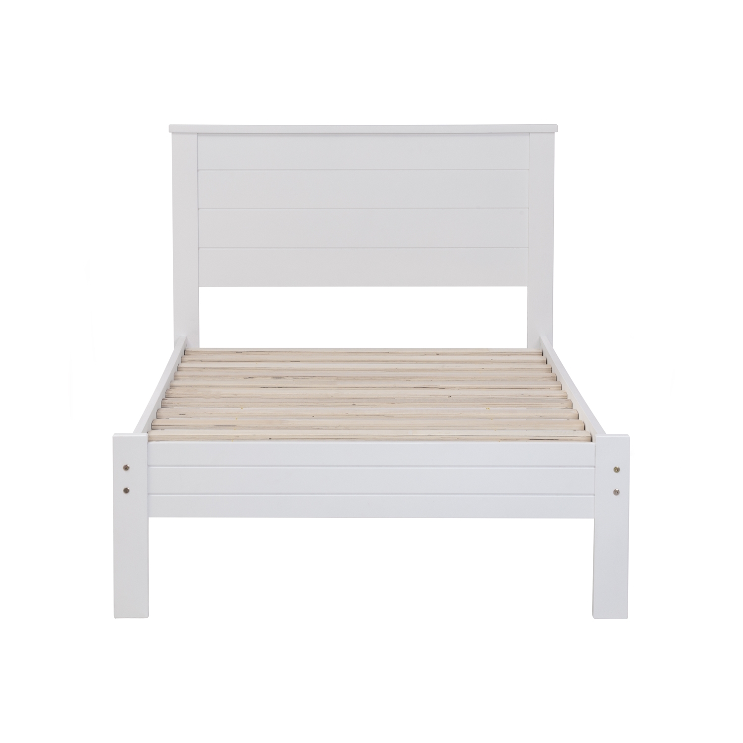 AIMIZON Crendo single bed in White colour