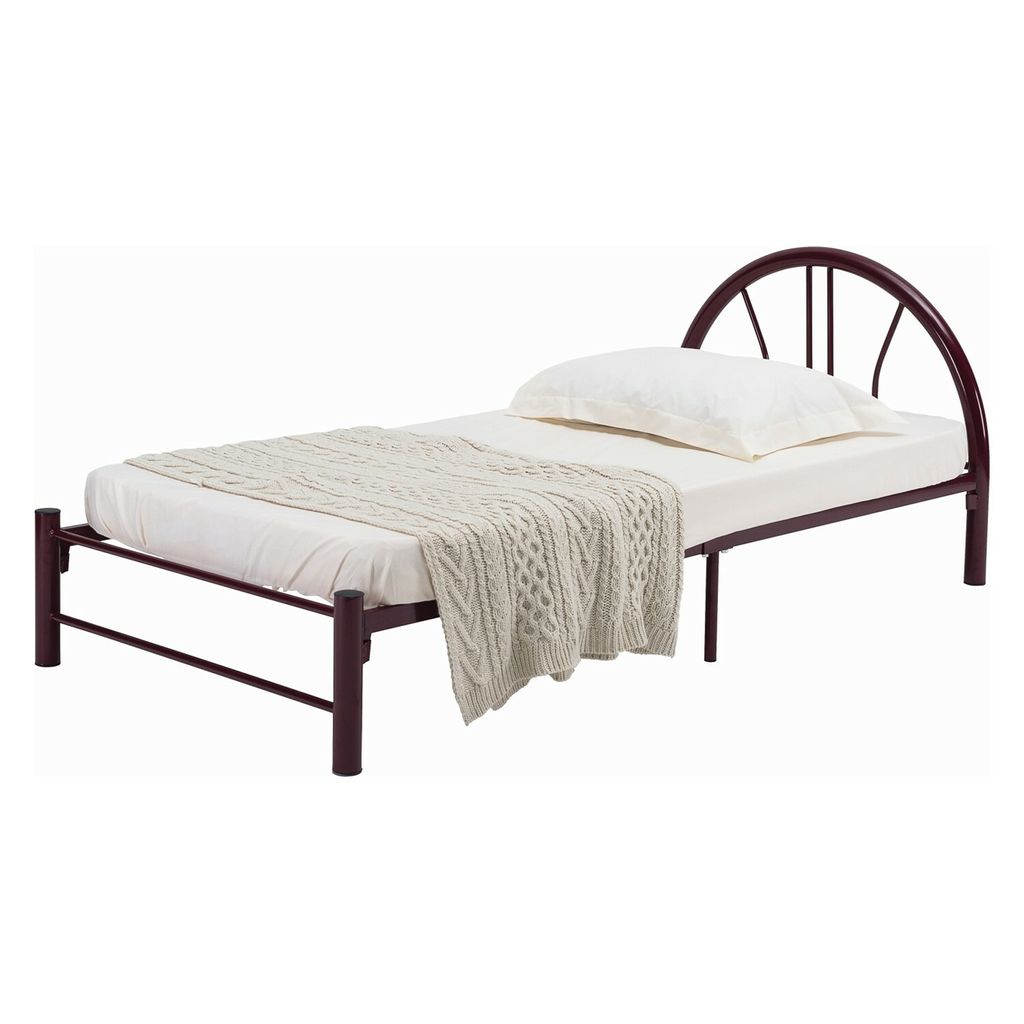 AIMIZON Subirt single bed in Maroon colour