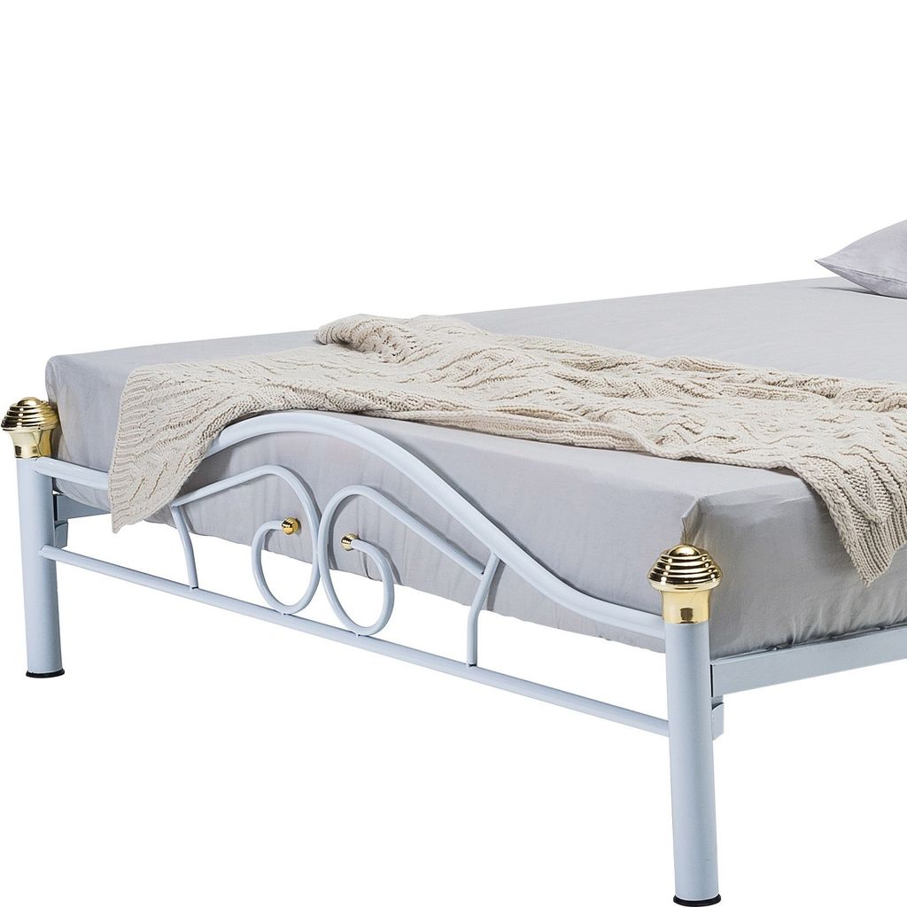 AIMIZON Ieldin queen bed in White colour