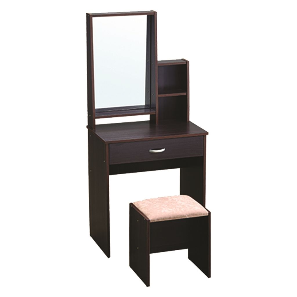 AIMIZON Lierny dressing table with stool in Light cappuccino colour