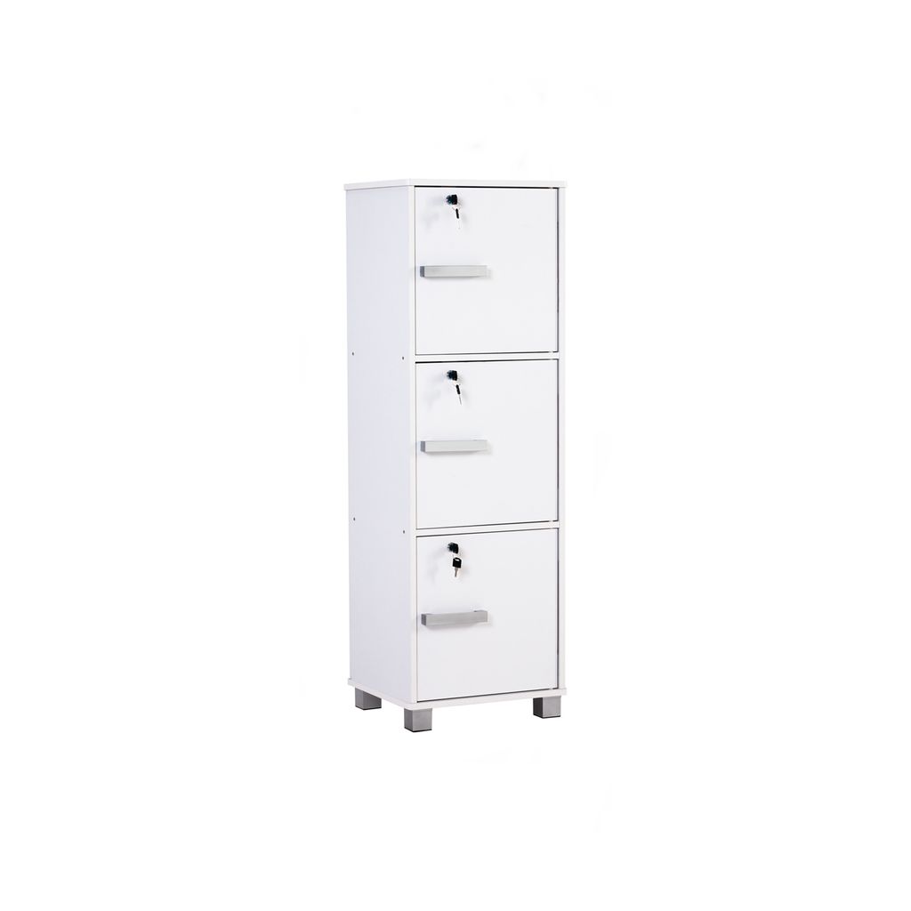 AIMIZON Oeumo High cabinet with 3 doors in White colour
