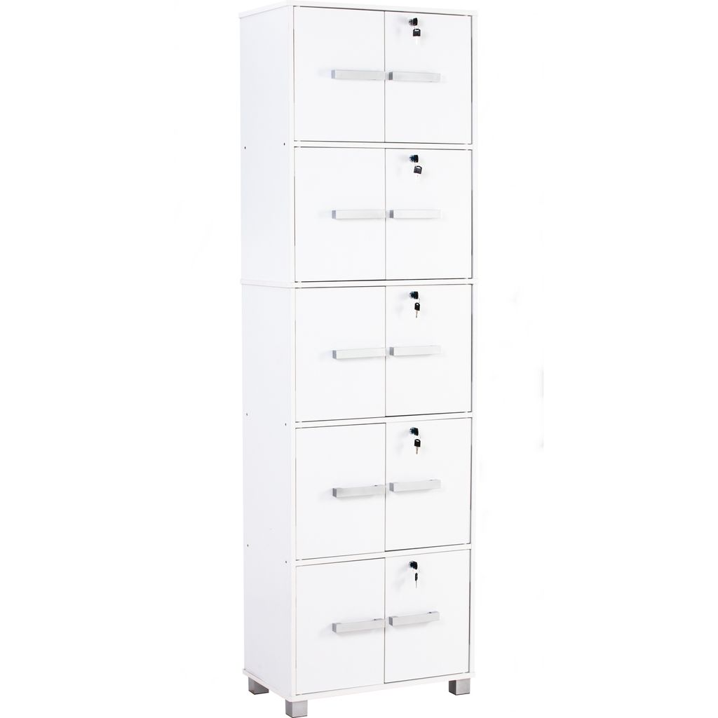AIMIZON Oeumo High cabinet with 10 doors in White colour