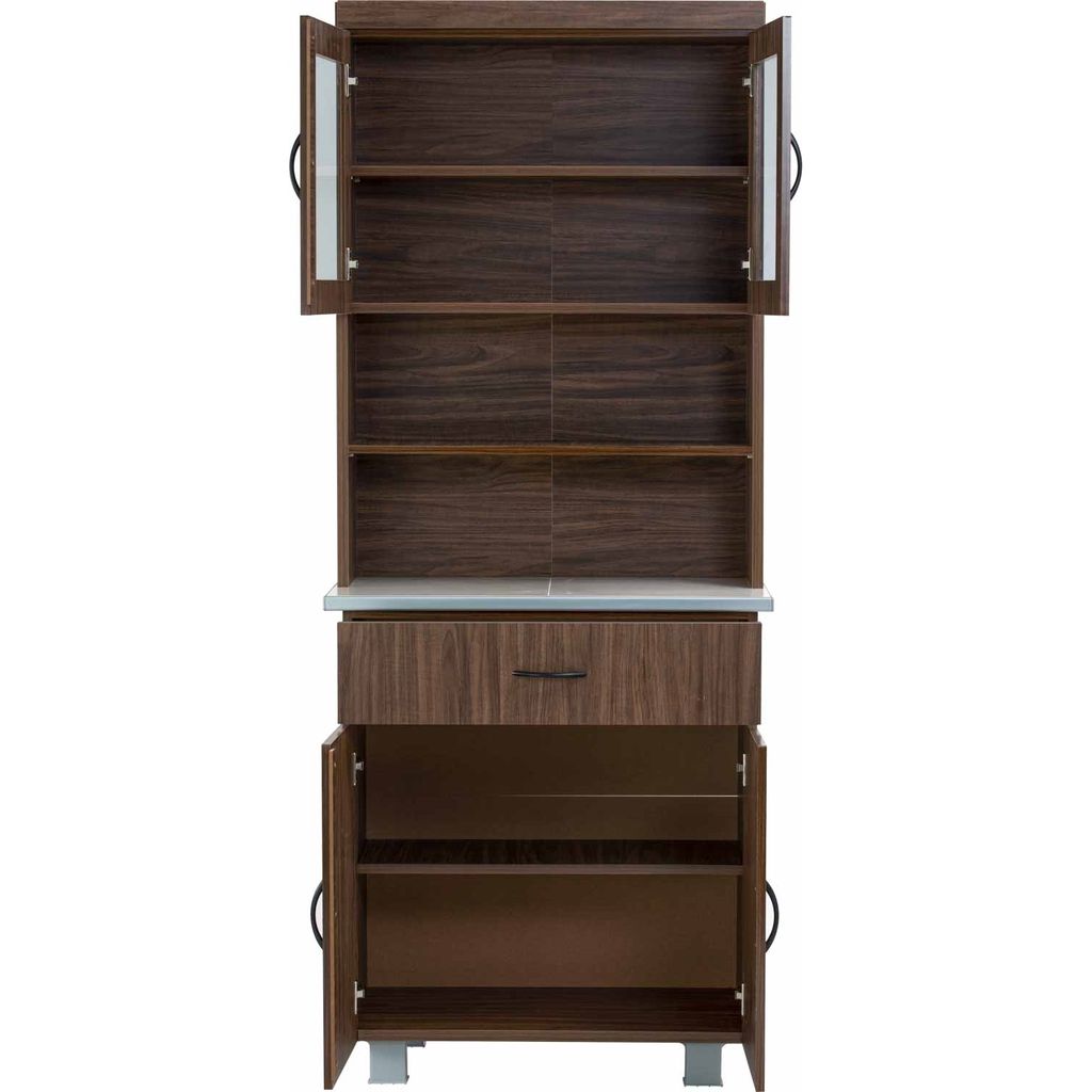 AIMIZON Griy tall kitchen cabinet in Walnut colour
