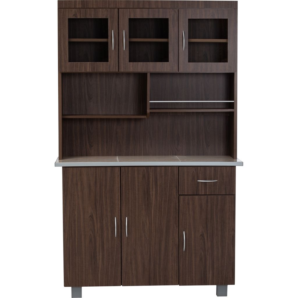 AIMIZON Griy tall kitchen cabinet in Walnut colour